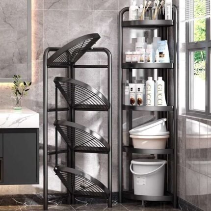 4 Layer Foldable Corner Shelves এক কোণায় গুছিয়ে ফেলুন পুরো ঘর Sajek Mart