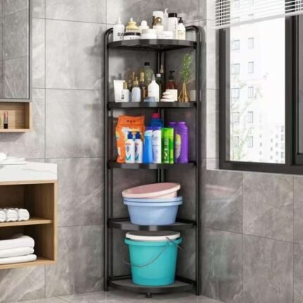 4 Layer Foldable Corner Shelves এক কোণায় গুছিয়ে ফেলুন পুরো ঘর Sajek Mart