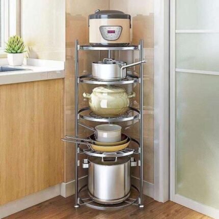 5 Layer Kitchen Pot Organizer | কম জায়গায় বেশি জিনিস রাখুন সহজে | Sajek Mart