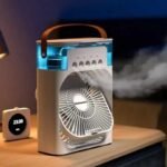 Portable Cooling Fan & Humidifier – ঠান্ডা বাতাস আর সতেজতা যেকোনো সময়, অফিস, বাসা বা বাইরে