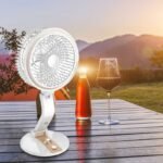 Rechargeable Led Light Folding Fan | এক ফ্যানে আলো ও বাতাস | Sajek Mart
