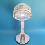Rechargeable Led Light Folding Fan | এক ফ্যানে আলো ও বাতাস | Sajek Mart - Image 3