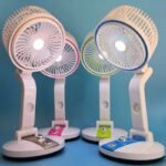 Rechargeable Led Light Folding Fan | এক ফ্যানে আলো ও বাতাস | Sajek Mart