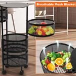 Rotating 4 Layer Round Shape Kitchen Rack ঘরের অগোছালো ভাবকে বলুন বিদায় Sajek Mart