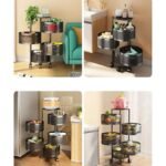 Rotating 4 Layer Round Shape Kitchen Rack | ঘরের অগোছালো ভাবকে বলুন বিদায় | Sajek Mart - Image 4