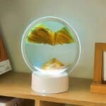 Moving Quicksand Art 3D Hourglass Lamp – মডার্ন স্যান্ড আর্ট ডেকর, লিভিং রুম/অফিস/ডেস্ক/উপহার - Image 2