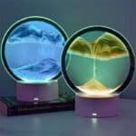 Moving Quicksand Art 3D Hourglass Lamp – মডার্ন স্যান্ড আর্ট ডেকর, লিভিং রুম/অফিস/ডেস্ক/উপহার - Image 3