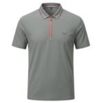 Premium Men's China Import Zipper Polo Shirt