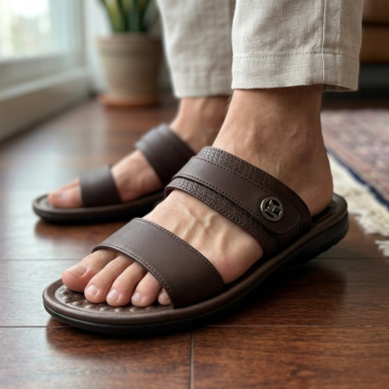 Premium China Imported Soft Comfort Sandals for Men - Brown