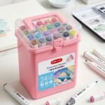 Premium 24 Colors Dual Tip Sketch Markers Set for Kids & Artists