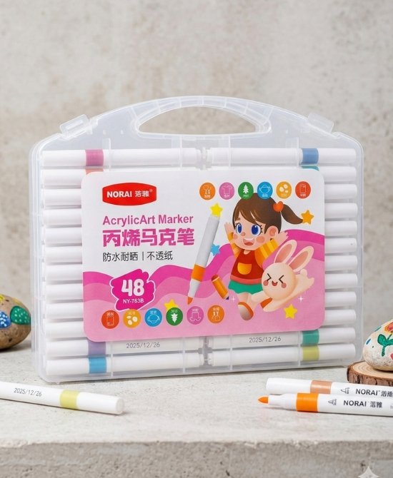 Skyglory 48 Pcs Premium Acrylic Art Marker Set